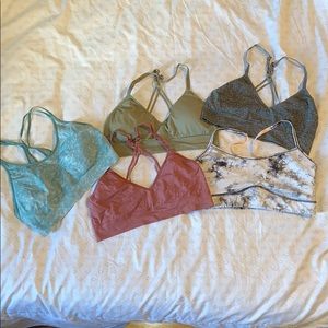 Strappy Back Sports Bra Pack (5)